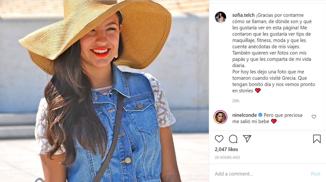 En la
<b><a href="https://www.instagram.com/p/CDt5HiHAkyw/" target="_blank">tercera foto</a></b>, que colgó el lunes 10, Sofía Telch agradeció los mensajes que había recibido y adelantó que tendrá más presencia en esa red social.
<br>