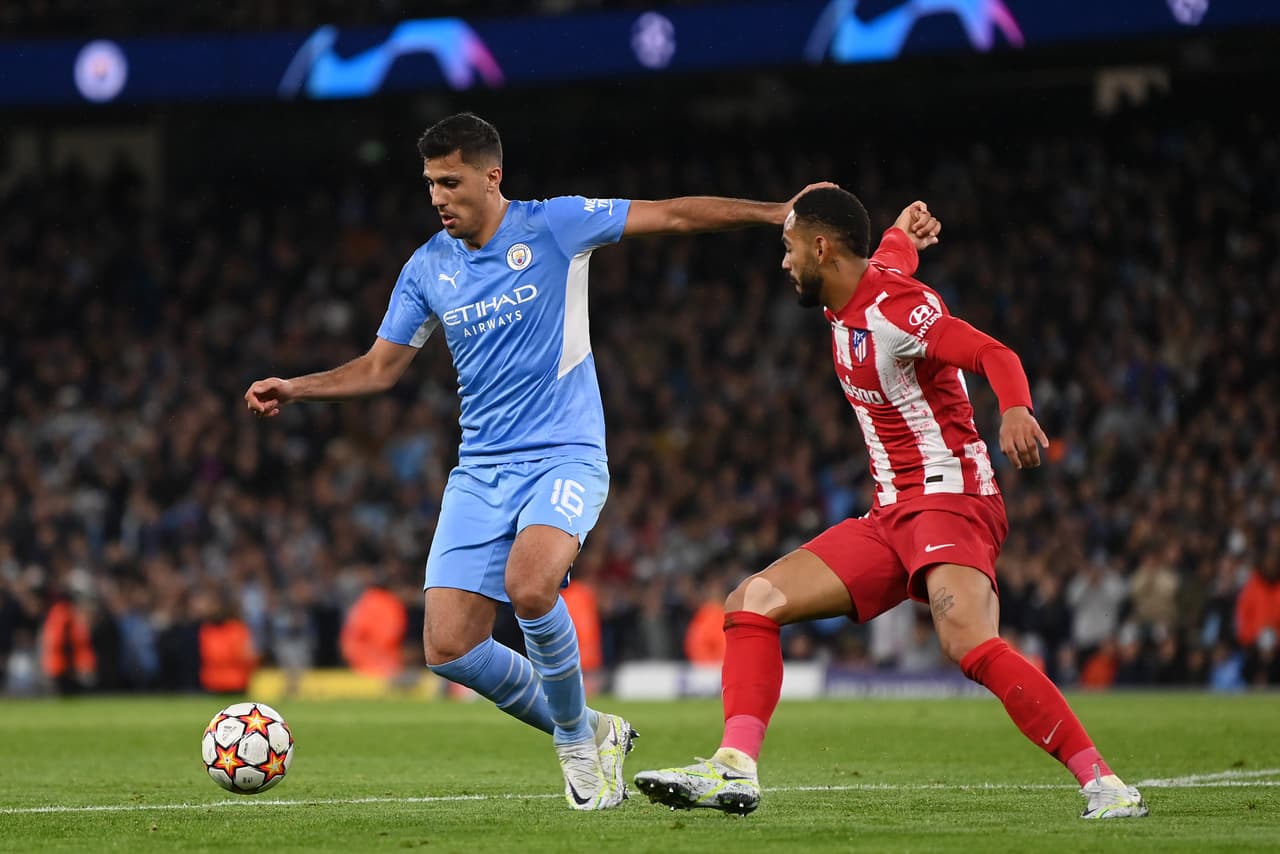 Un gol de Kevin de Bruyne bastó para que el Manchester City venciera al Atlético en la ida de los Cuartos de Final de la Champions League.