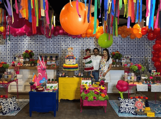 Este año la familia decidió celebrar sus raíces con una fiesta muy mexicana.