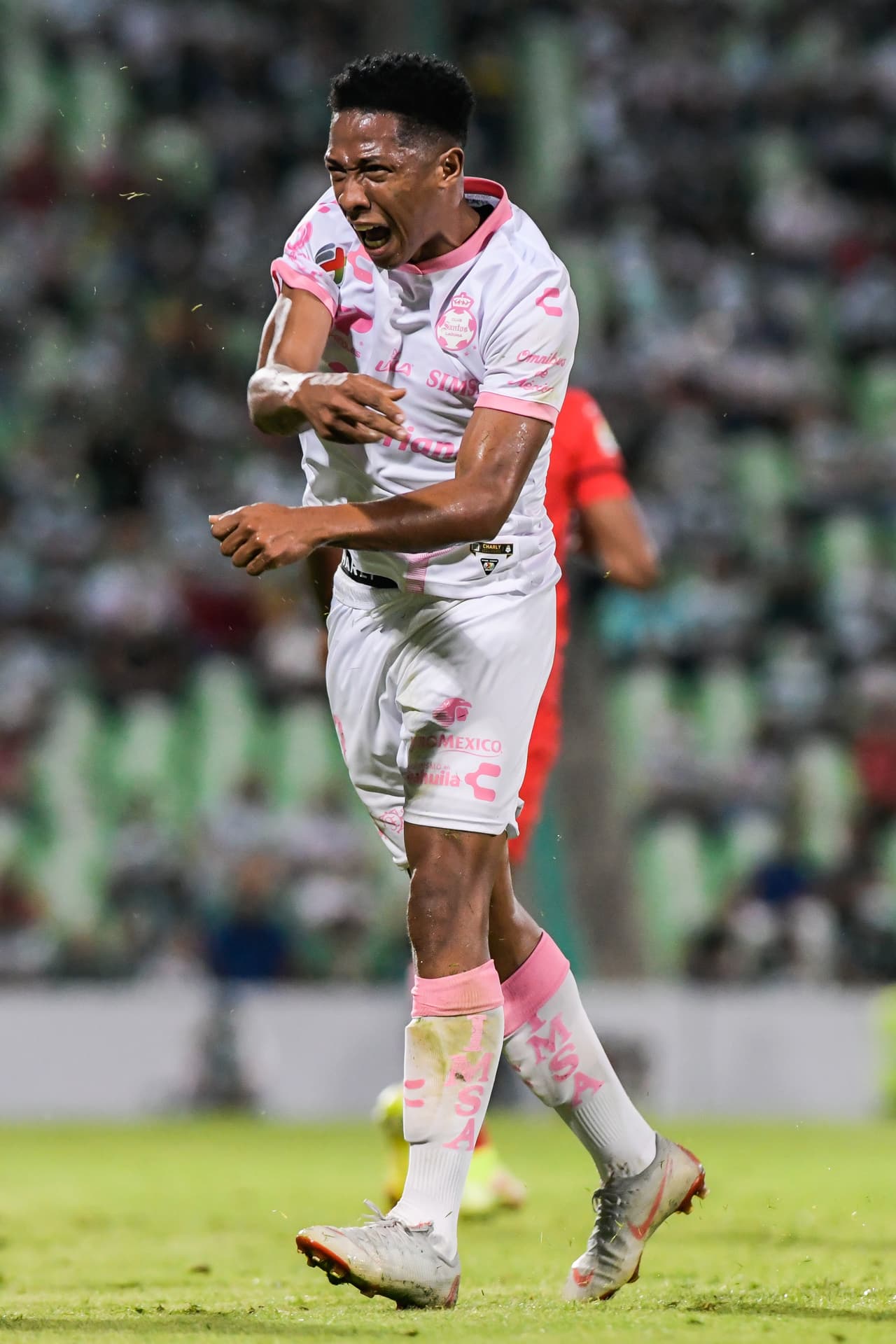 Ibargüen festejó con todo el tanto del Mudo.