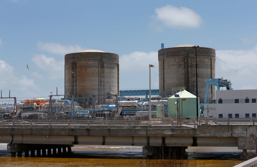 A general view of the Turkey Point Nuclear Reactor Building in Homestead, Florida May 18, 2017. The plant holds two nuclear reactors with FPL, Florida Power and Light, hoping to expand on adjacent land. / AFP PHOTO / RHONA WISE / With AFP Story by Kerry SHERIDAN: Environment-US-nuclear-judiciary (Photo credit should read RHONA WISE/AFP/Getty Images)
