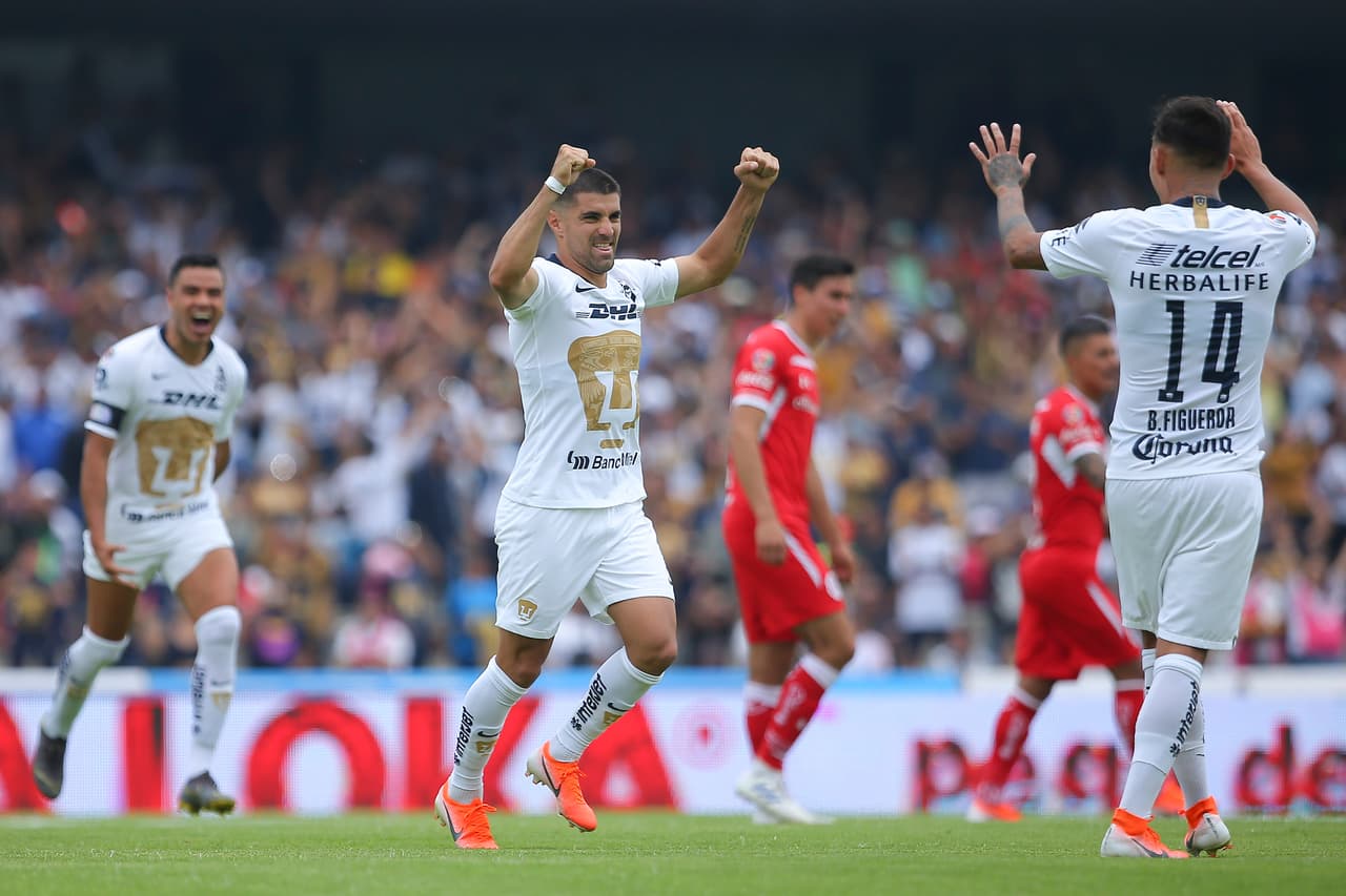 El panorama para Pumas era prometedor, muy diferente para un Toluca que parecía hundirse en el juego.
