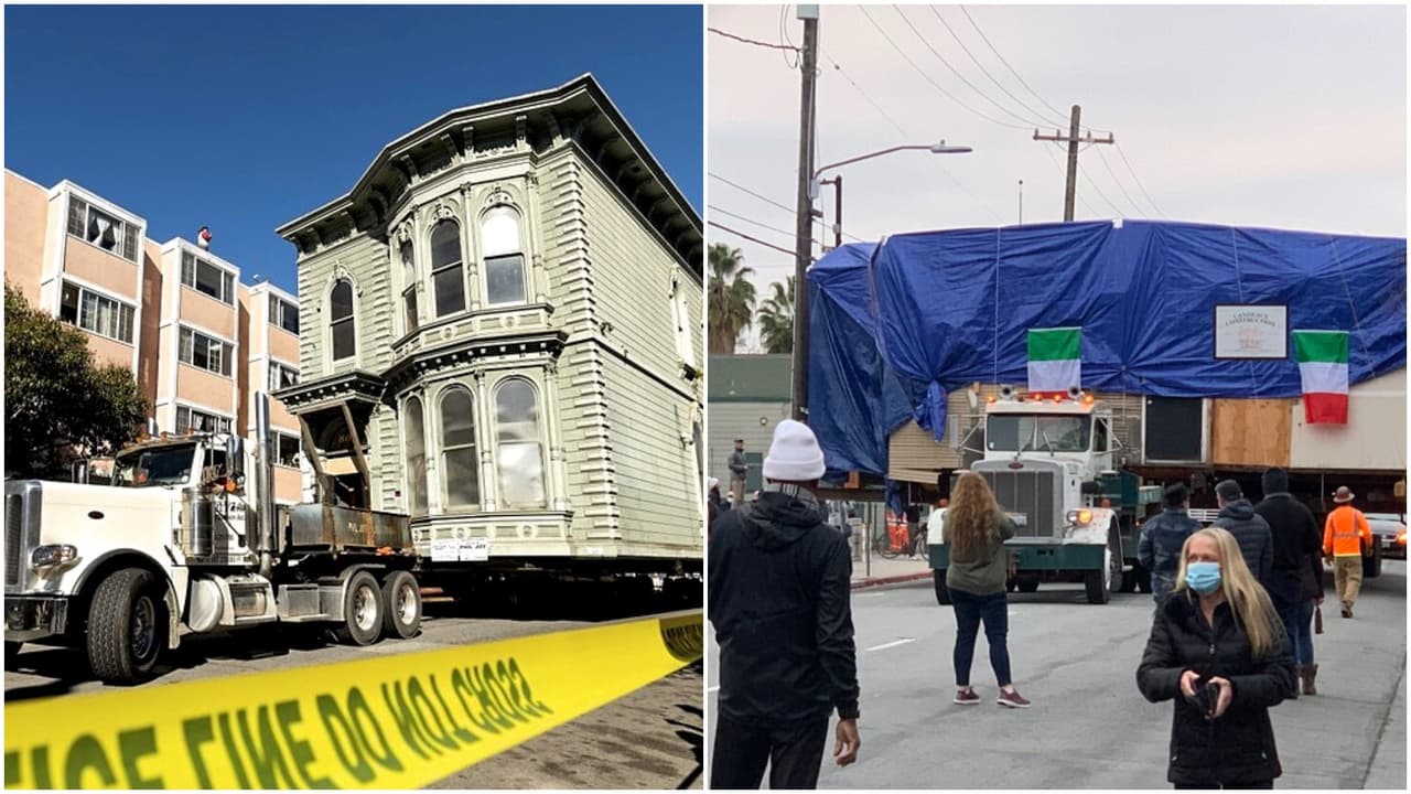 Mudanzas inusuales: conoce las casas victorianas que han "paseado" por las calles del Área de la Bahía