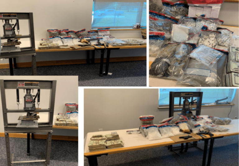 La policía estatal trabajó con el FBI y los investigadores en Wilmington y el condado de New Castle para disolver la operación masiva de tráfico de drogas que distribuyó grandes cantidades de fentanilo y otras drogas en toda la región, dijo el teniente de la policía estatal Robert Jones.