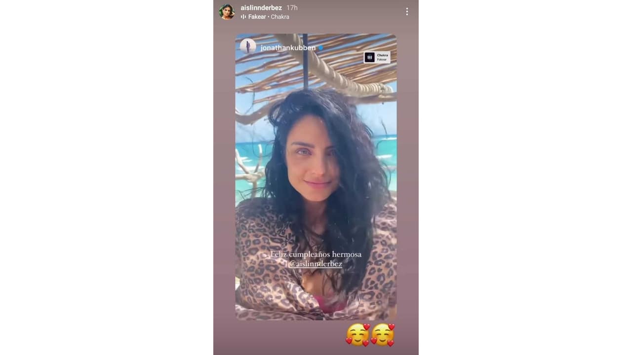 Jonathan Kubben felicitó a Aislinn Derbez por su cumpleaños 36