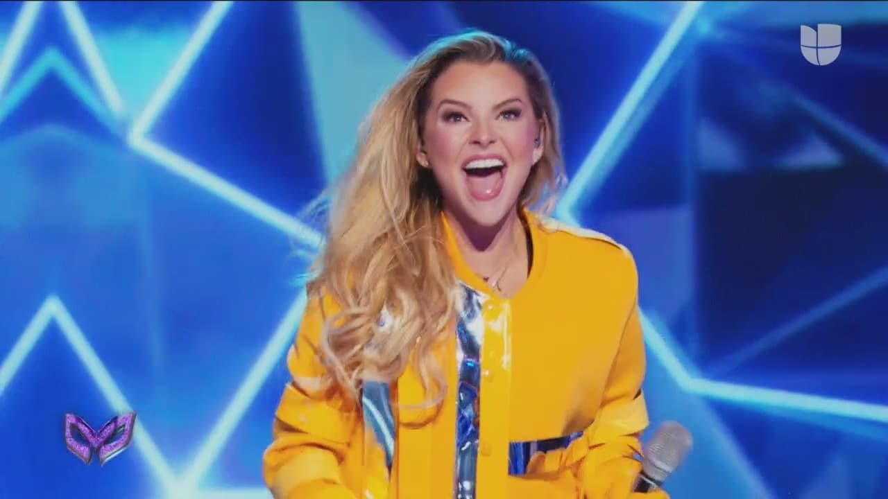 Así que Banana tuvo que quitarse la máscara y vaya sorpresa que nos llevamos todos al ver a la guapa Marjorie de Sousa.