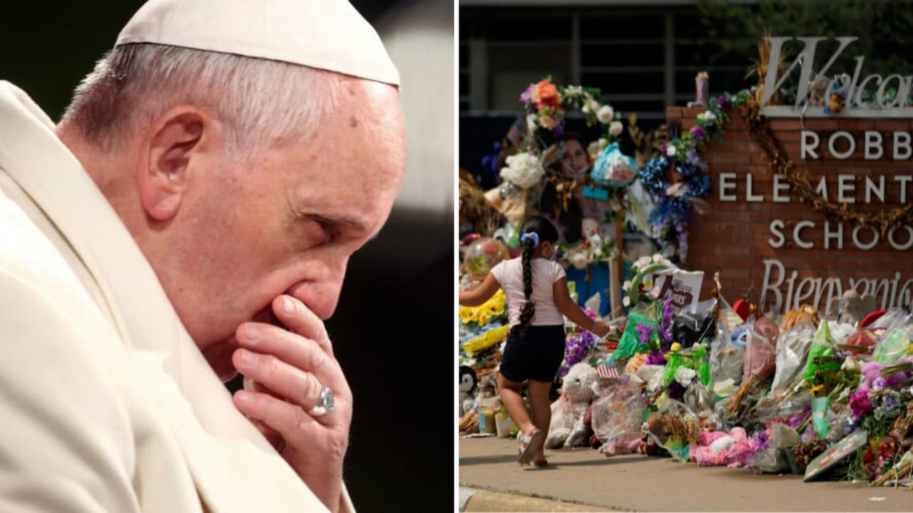 El Papa Francisco quedó estremecido por la masacre en Uvalde y envió mensajes a la comunidad escolar