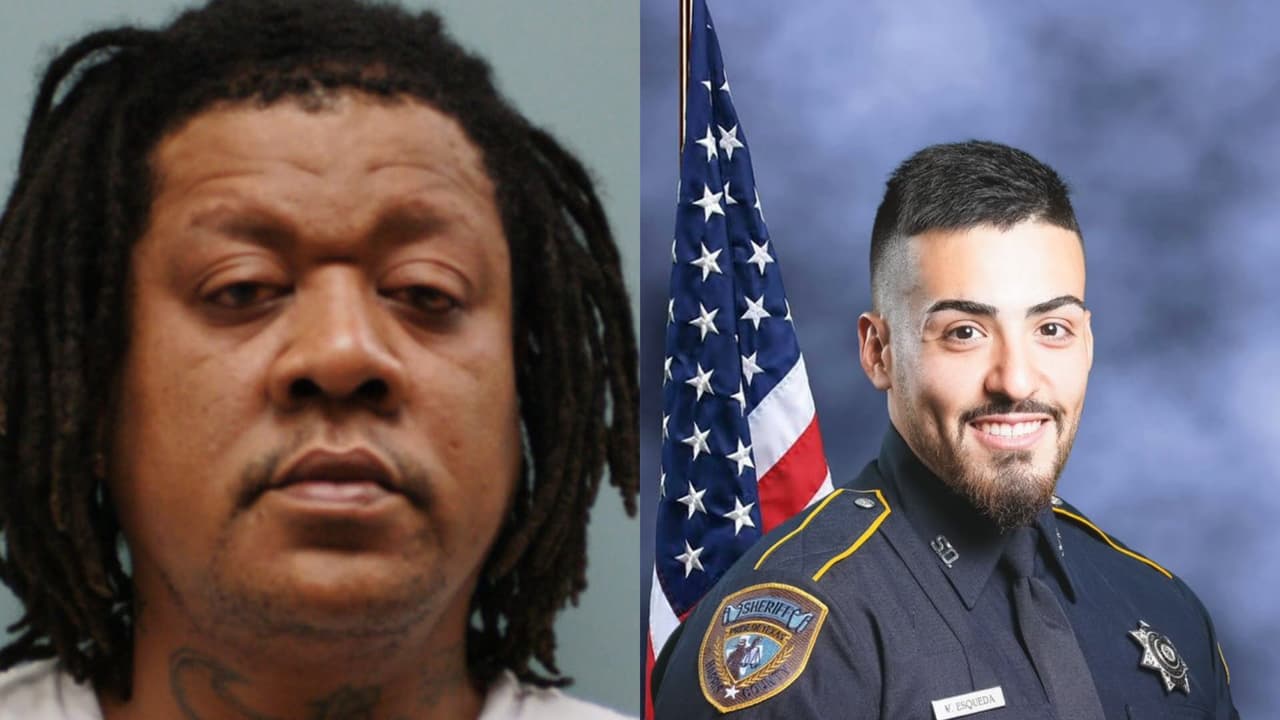 Este hombre está acusado de asesinato con posibilidad de pena capital por la muerte de un oficial hispano