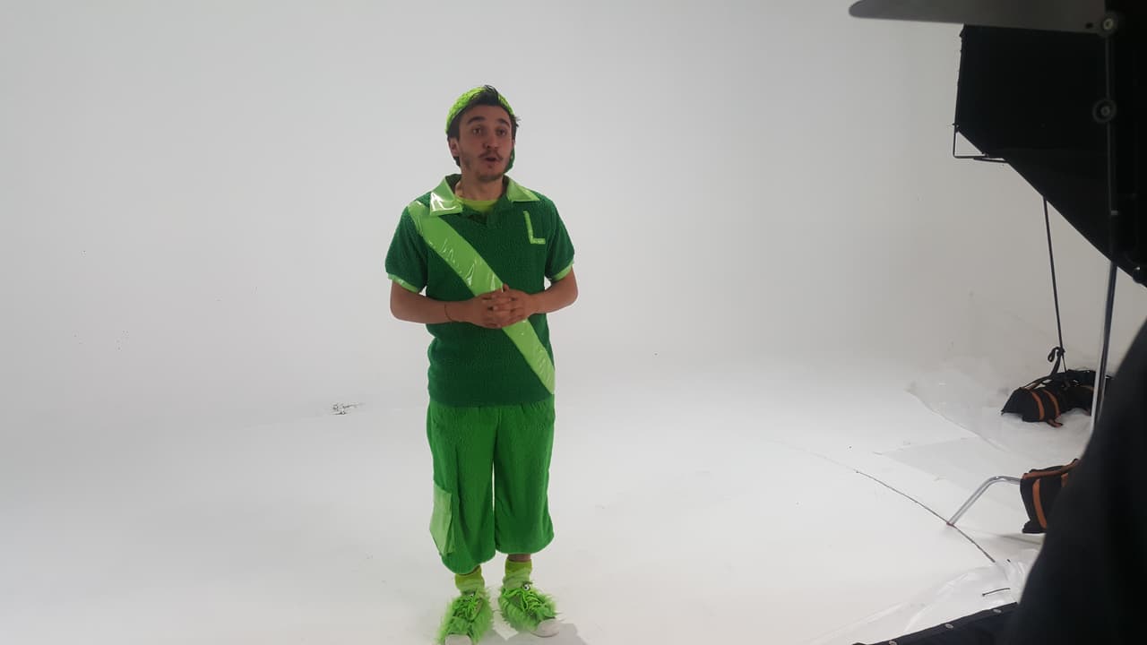 Ludoviquito demostró ser un niño muy aplicado al no hacer travesuras durante las grabaciones.