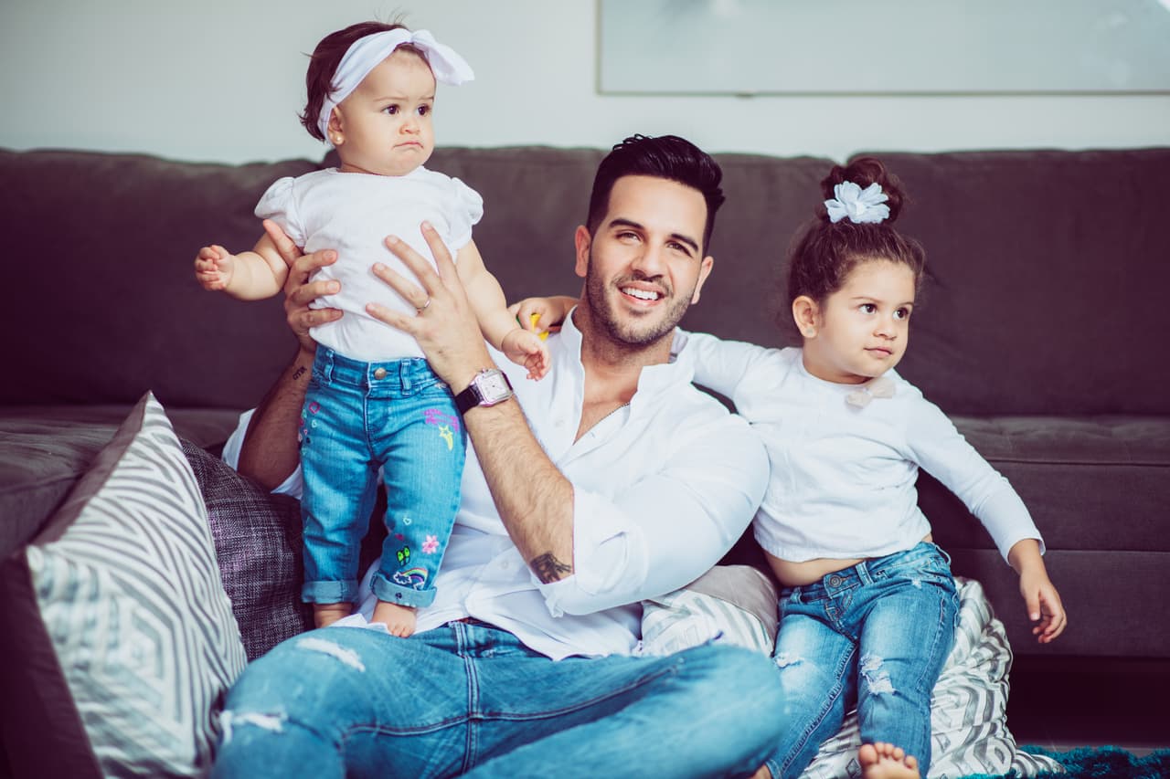 Sus hijas son sin duda su mayor triunfo y el motor de cada paso que da.