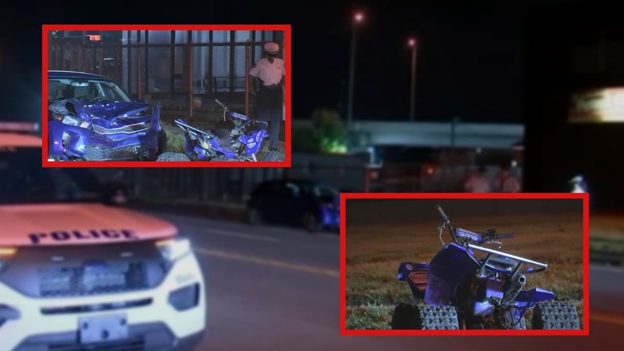 Conductora de ATV muere tras chocar con un auto en Holmesburg