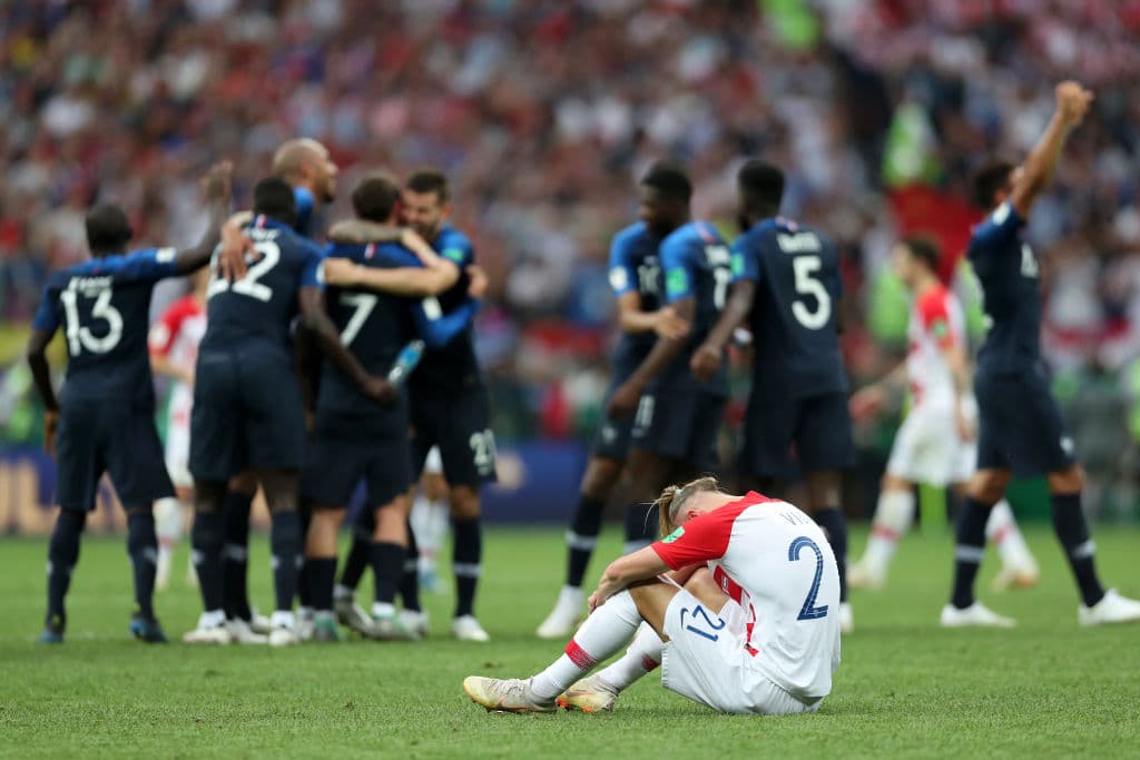 Esa alegría contrastó con la frustración de Croacia, que a pesar de su entrega se quedó subcampeón.