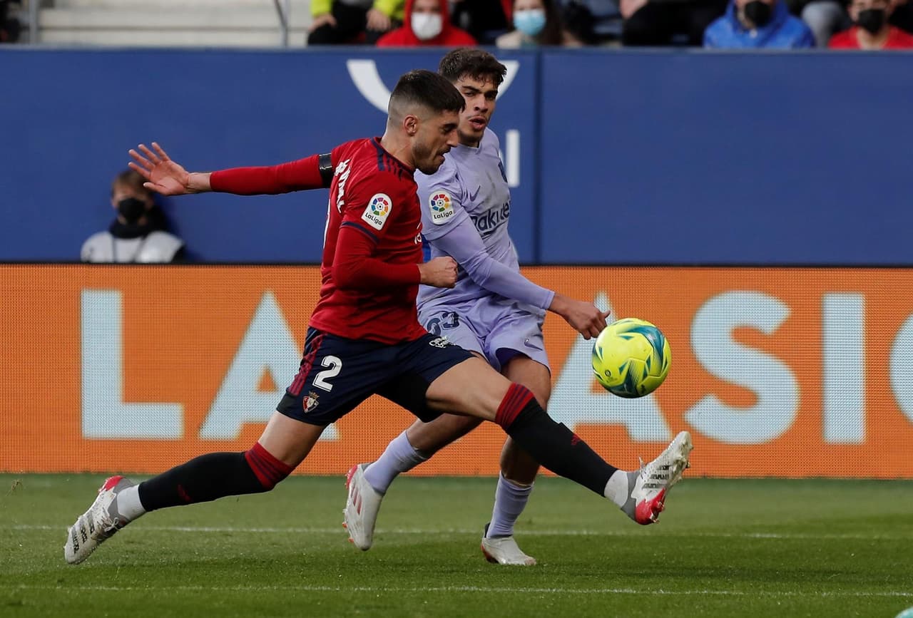 Barcelona, con goles de Nicolás González Iglesias (12') y Abde Ezzalzouli (49') tenían la victoria parcial, pero David García y el gol de último minuto de Ezequiel Ávila le dieron el empate al Osasuna durante la J17 en La Liga.