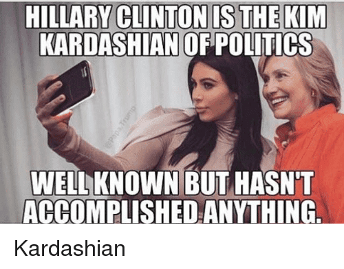 Su apoyo a Hillary Clinton también fue motivo de memes.