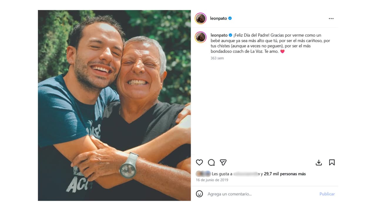 Leonardo es fruto del segundo matrimonio de César Bono con Patricia Castro.