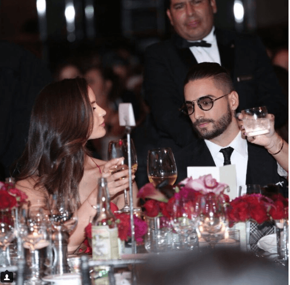 La también DJ y bailarina de ballet compartió la velada y el vino junto al nominado a los premios Latin GRAMMY.