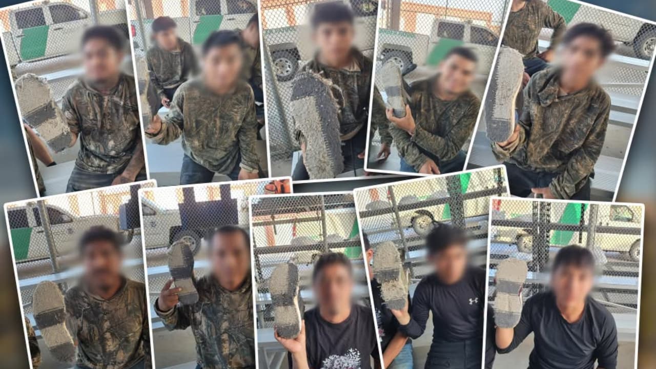 Capturan a 10 migrantes en Texas con camuflaje y alfombra en los zapatos para no dejar huellas