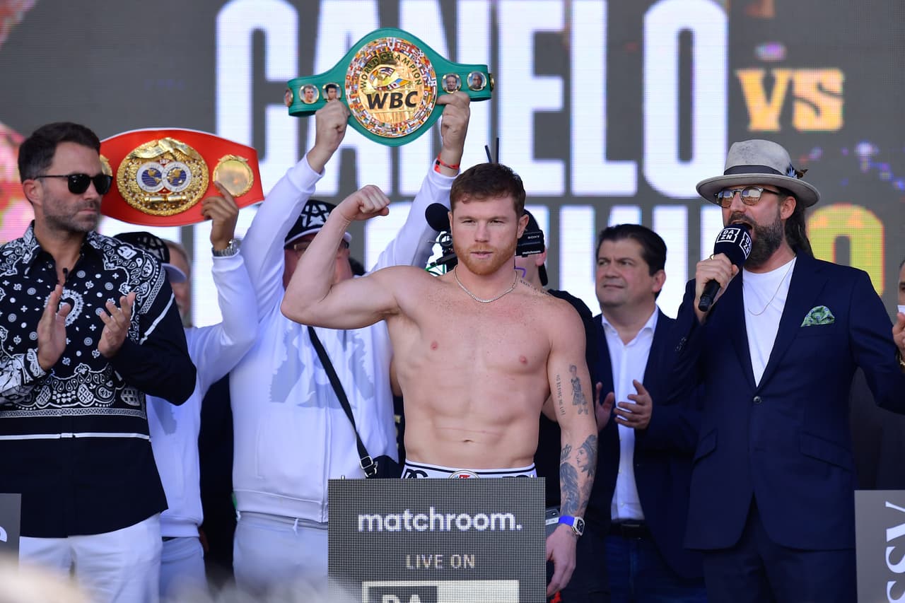 Saúl 'Canelo' Álvarez y Gennady Golovkin no tuvieron problemas para dar el peso y todo quedó listo para que se enfrenten mañana en Las Vegas.