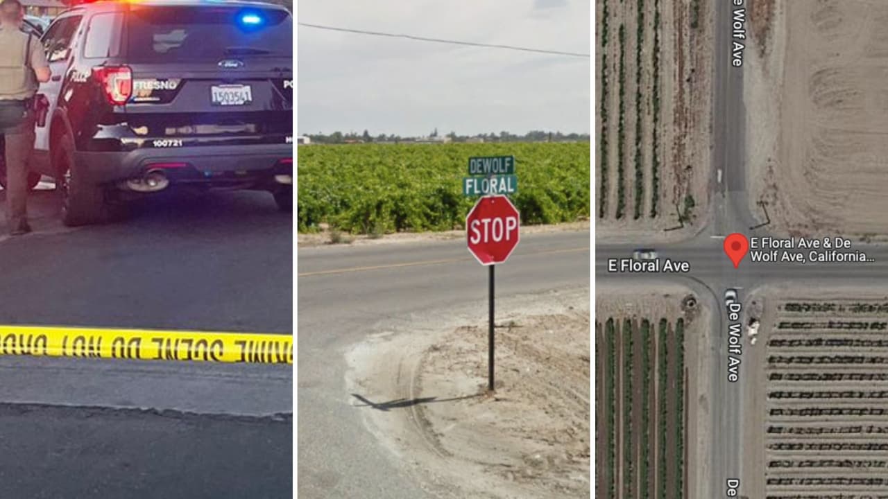 Dos hispanos son rescatados de un auto en llamas tras accidente en Fresno