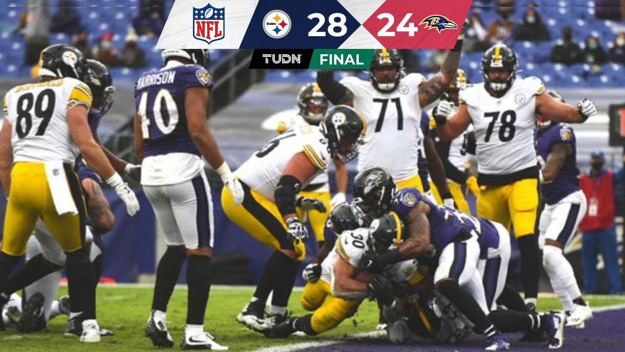 Marcador FINAL Pittsburgh Steelers 28-24 Baltimore Ravens
