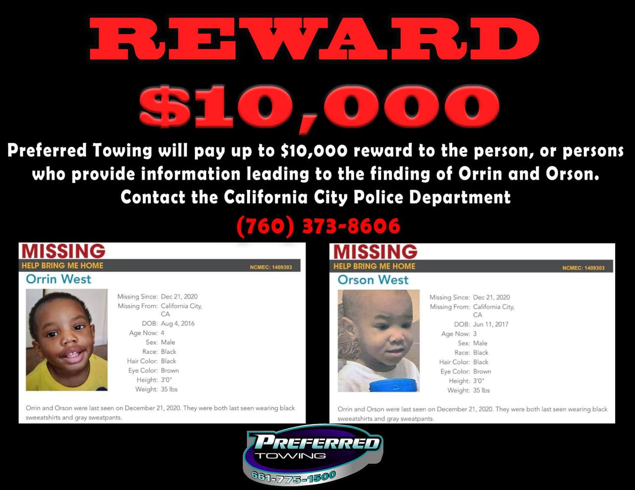 Preferred Towning ofrece 10 mil dólares. Greenstone agregó otros $10,000.