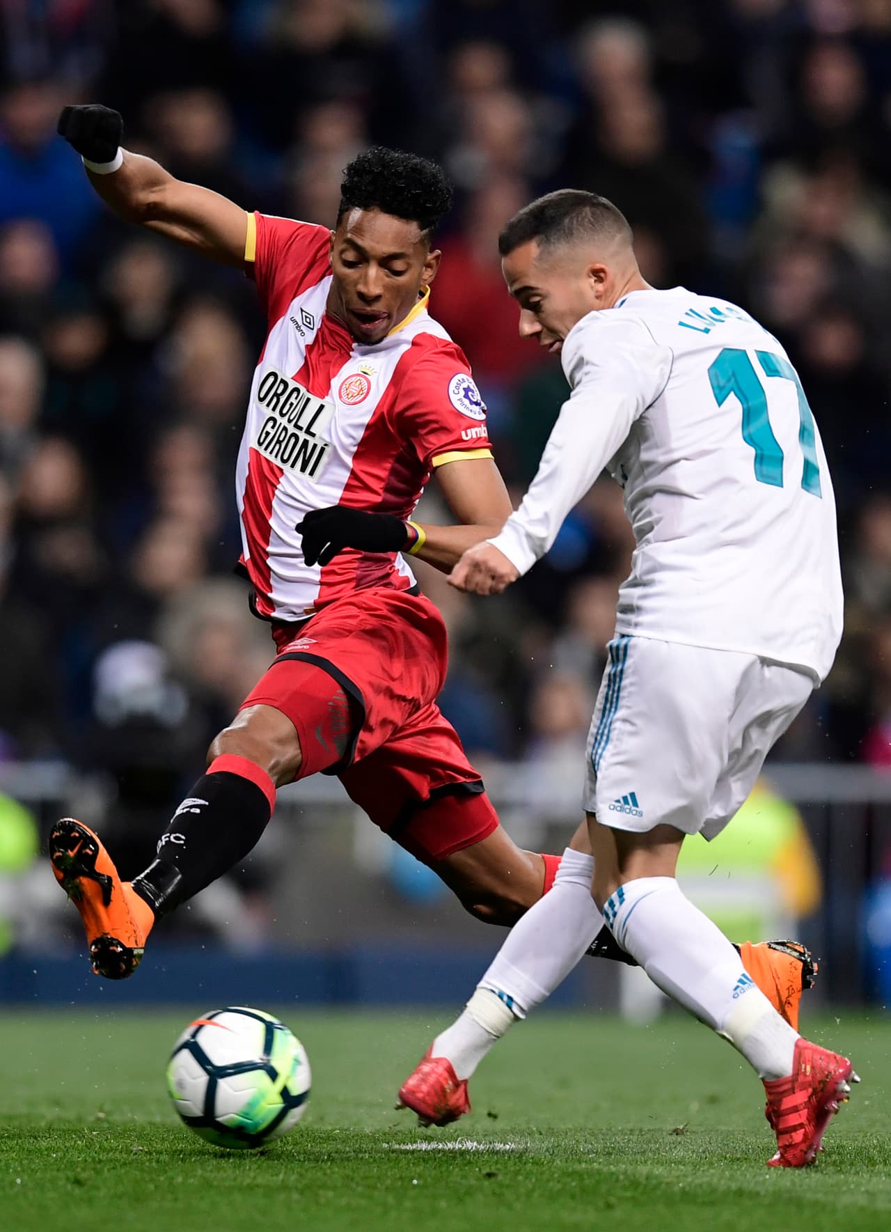 Por el Madrid, Lucas Vázquez se sumó a la fiesta goleadora concretando una asistencia de Cristiano.
