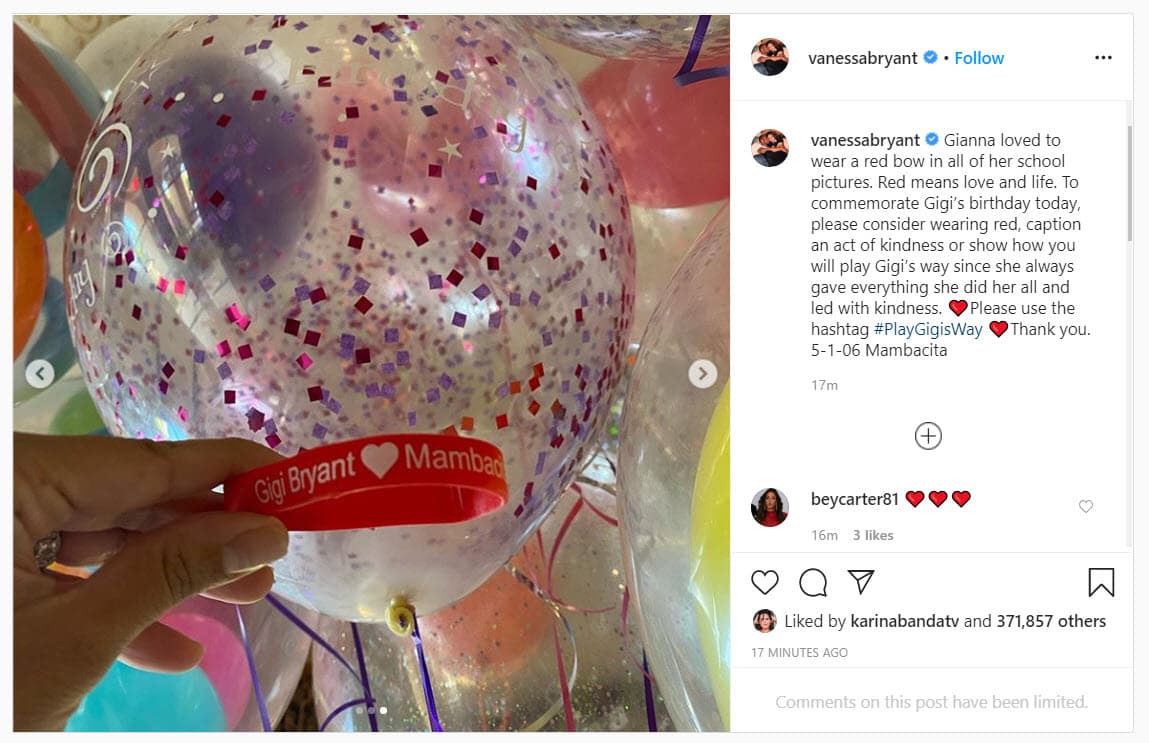 Para festejar a su hija en 2020, su madre pidió a sus seguidores que utilizaran una
<b>prenda o accesorio rojo </b>y lo compartieran en redes sociales en honor a la "amabilidad" de Gigi.
<br>