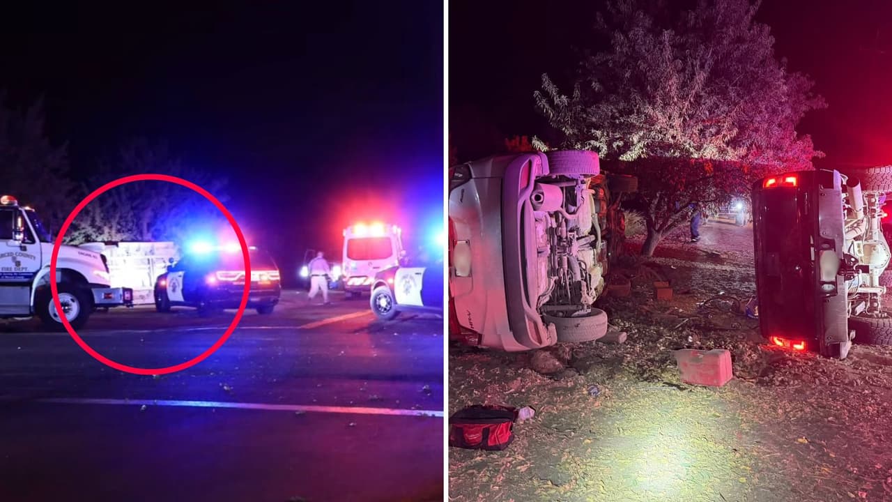 Cuatro personas muertas en accidente de dos vehículos en Madera, al centro de California.