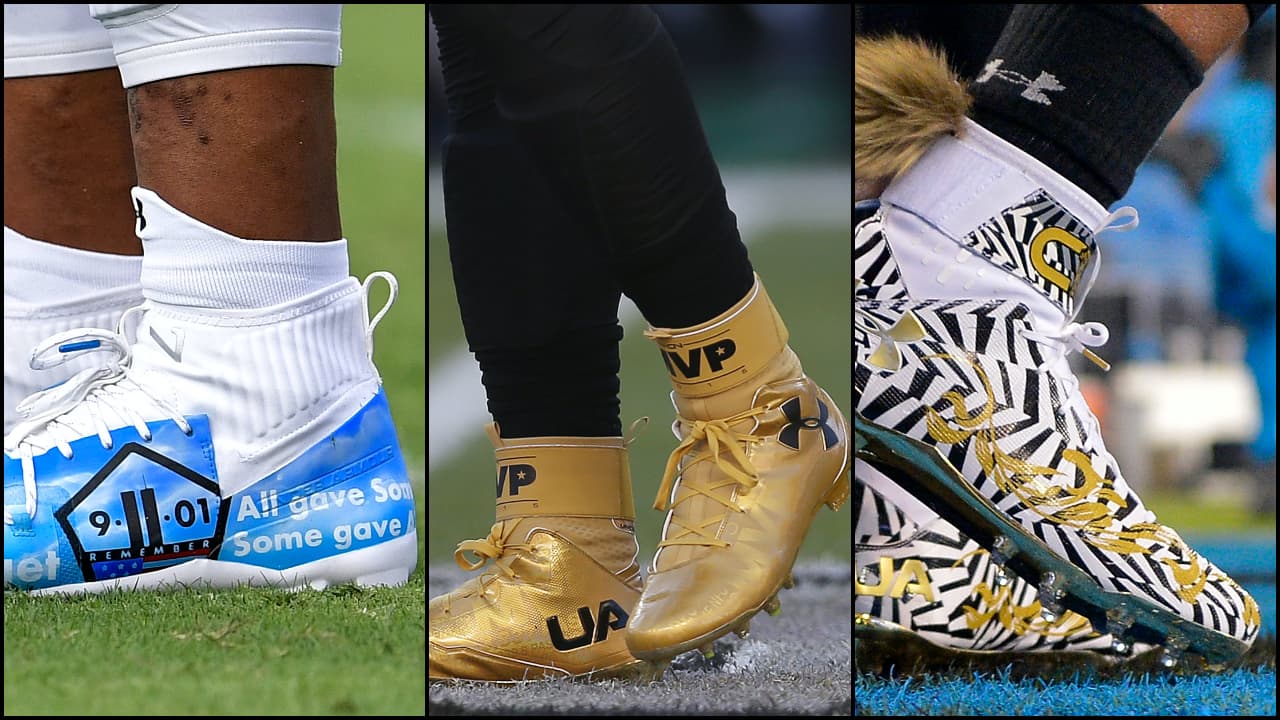 Cam Newton y la marca que lo patrocina ha revolucionado sus zapatos de futbol americano con diseños personalizados.