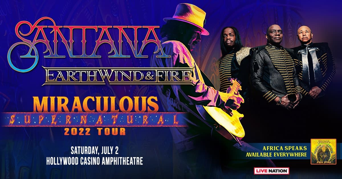 Gana tus boletos al concierto de Santana junto a Earth Wind & Fire