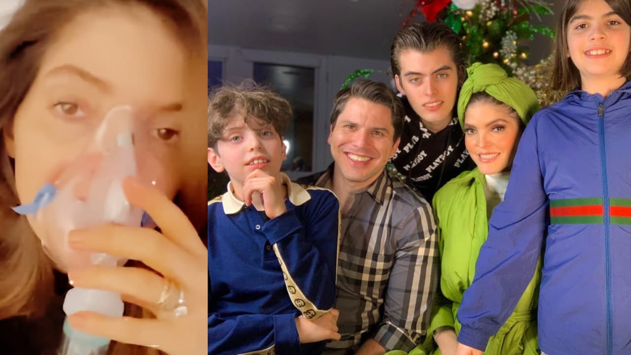 Ana Bárbara no es la única: uno de sus hijos también tiene covid