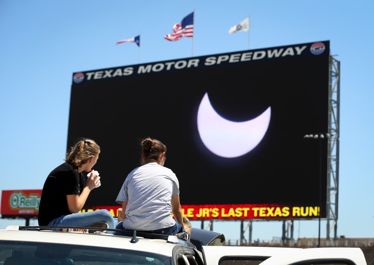 ¡Así se vio el eclipse en Texas!