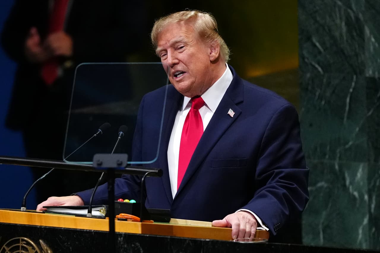 Analizamos el discurso de Donald Trump en la Asamblea General de la ONU; te contamos cuáles son los datos falsos y verdaderos