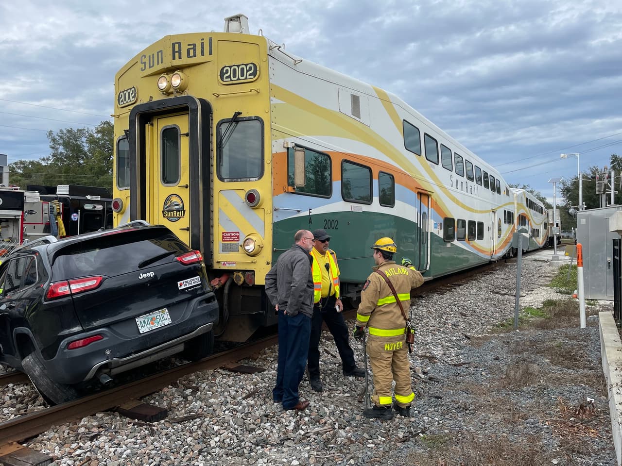Esta mañana ocurrió un choque con un tren SunRail, el segundo registrado en dos días consecutivos.