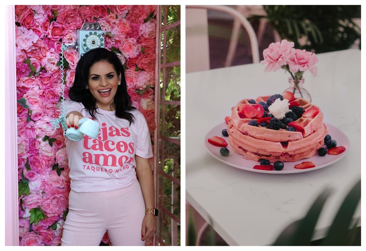 Tacos, bebidas y waffles color rosa: Dueña de popular restaurante mexicano comparte su clave del éxito
