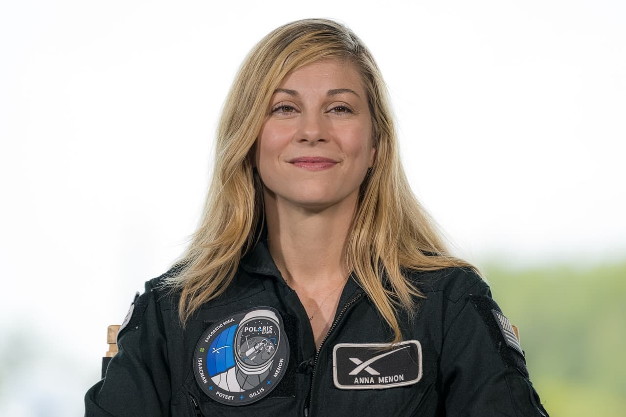 Anna Menon, es la especialista de la misión y oficial médica.