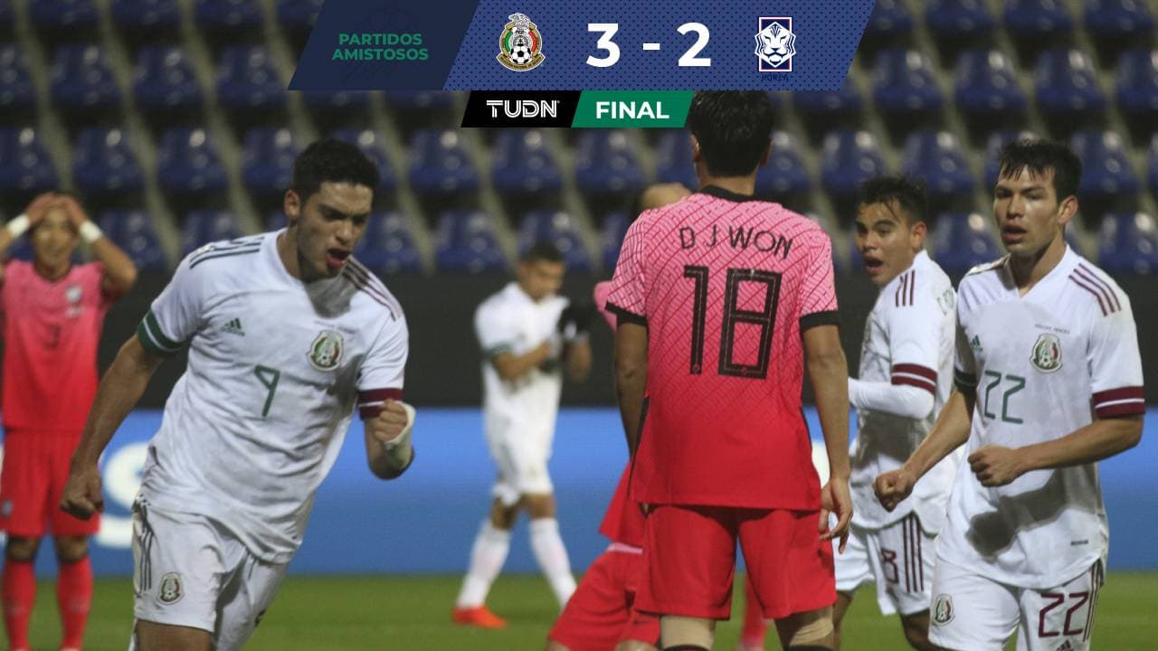 Raúl Jiménez rompió el 'caparazón'de Corea del Sur para dar pie a una serie de goles tricolores.