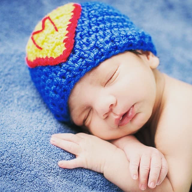 Esta fue la primera foto que mostró de Matteo.