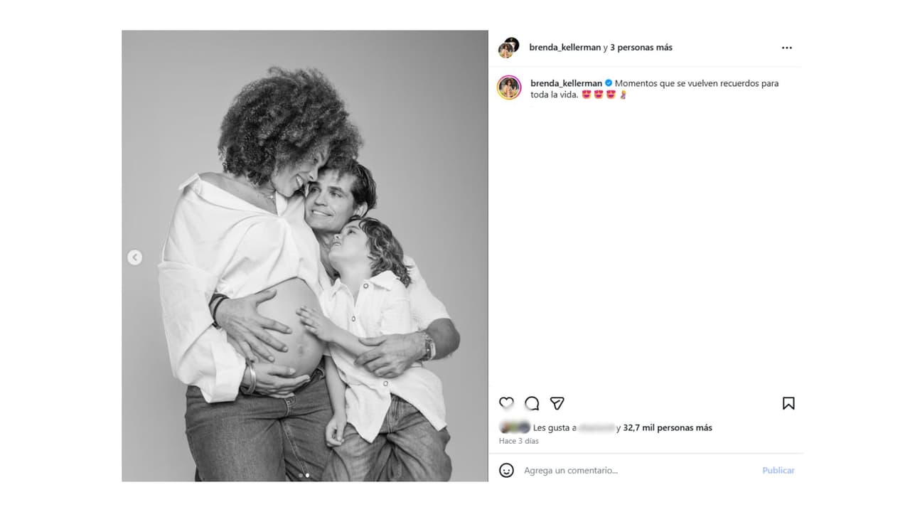 La sesión de fotos familiar previo al nacimiento de Saulo.