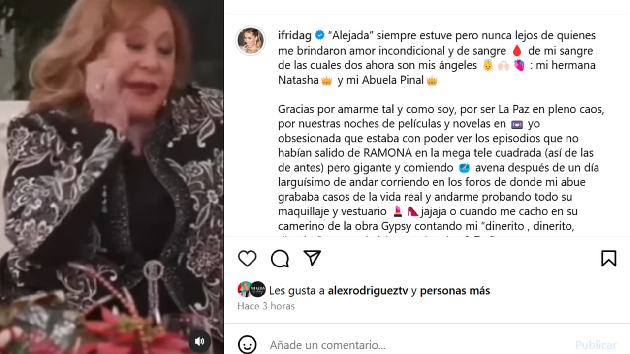 Este es el mensaje que Frida Sofía publicó tras no ser vista en el homenaje póstumo a su abuela Silvia Pinal en México.