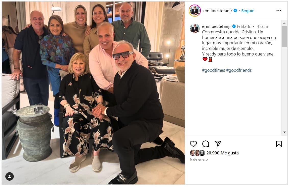 Cristina Saralegui y amigos.