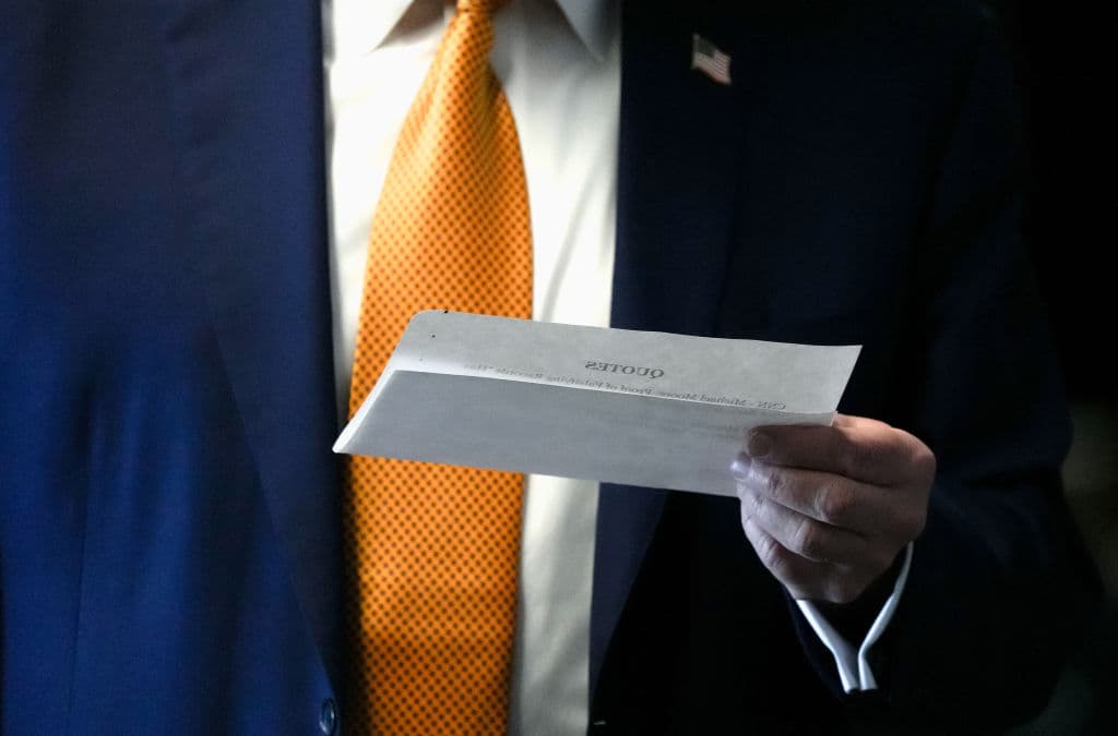 Trump en la corte de Nueva York. (Photo by David Dee Delgado / POOL / AFP) (Photo by DAVID DEE DELGADO/POOL/AFP via Getty Images)