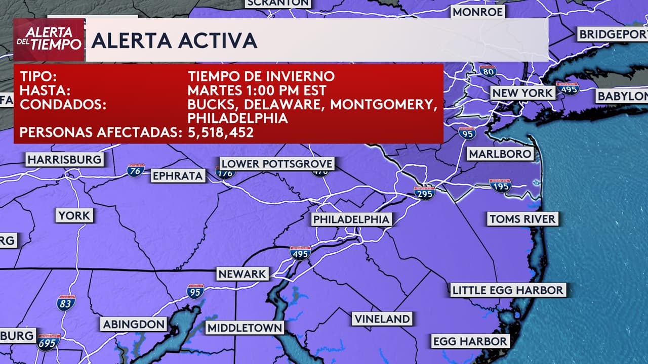 Emiten Advertencia de Tiempo Invernal para nuestra región este lunes