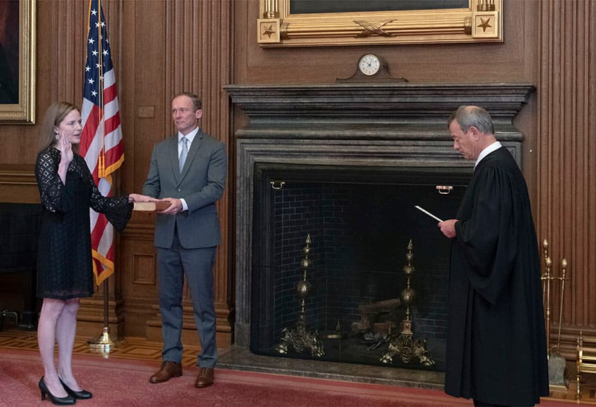 Juramento de la jueza Amy Coney Barrett
