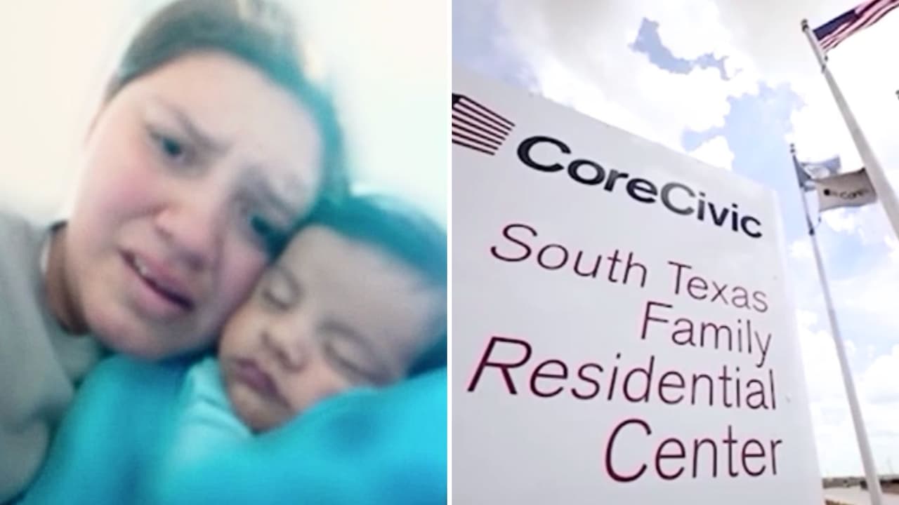 Un bebé de 2 meses de edad detenido en un centro de detención de ICE; su mamá pide ayuda para que los liberen