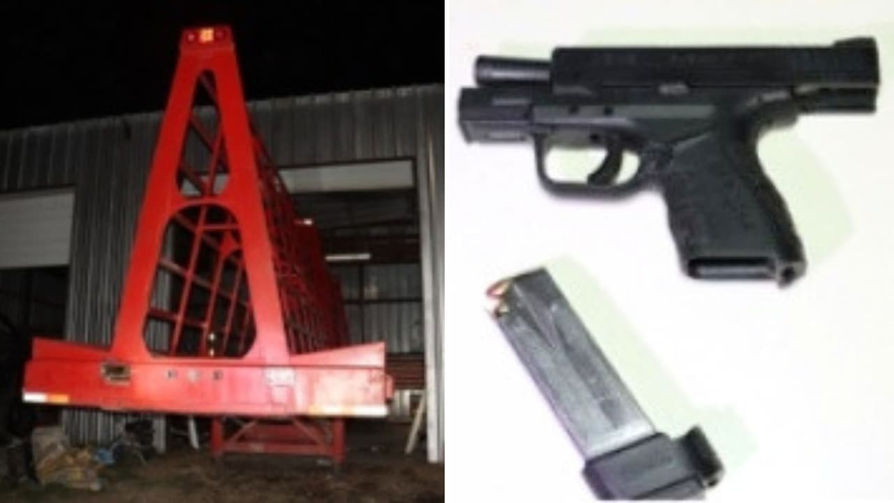 Autoridades hallaron docenas de paquetes de metanfetamina envuelta en cinta adhesiva, cubierta con aceite y escondida en compartimentos de la caja del tráiler que había sido soldada.
<br>
<br>Análisis de la DEA revelaron que el camión contenía paquetes que en total pesaban 63 kilos de cloridrato de metanfetamina, conocida como crystal meth.
