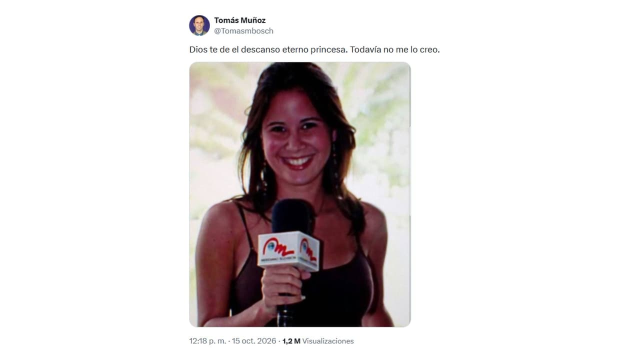 Así despidieron a la presentadora de televisión.
