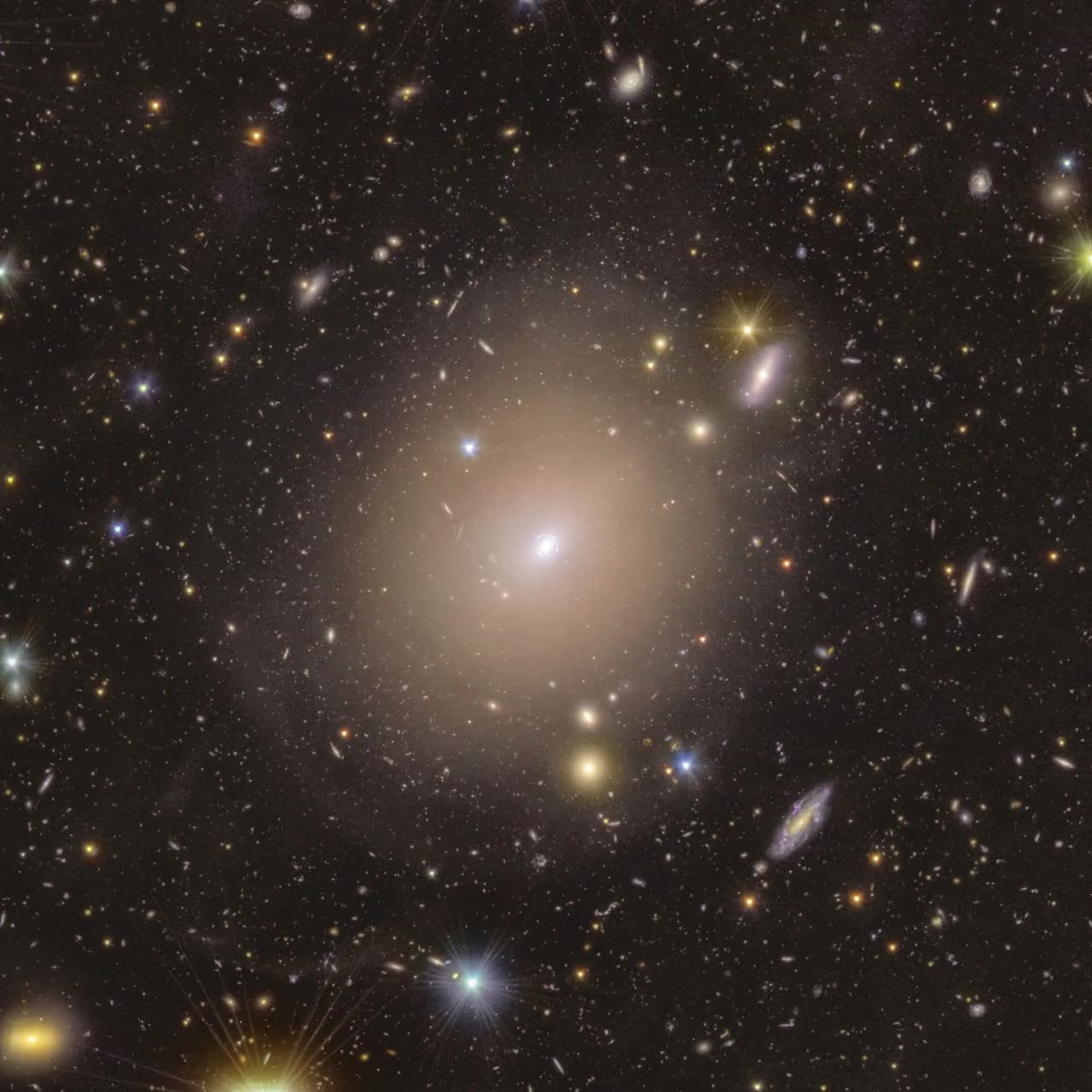 El telescopio espacial Euclid, de la ESA y con apoyo de la NASA, descubrió un anillo de Einstein alrededor de NGC 6505, a 590 millones de años luz. La gravedad de la galaxia actúa como una lupa gigante: desvía y amplía la luz de una galaxia más lejana. Este efecto permite a los científicos estudiar la materia oscura y comprender mejor cómo se expande el universo.