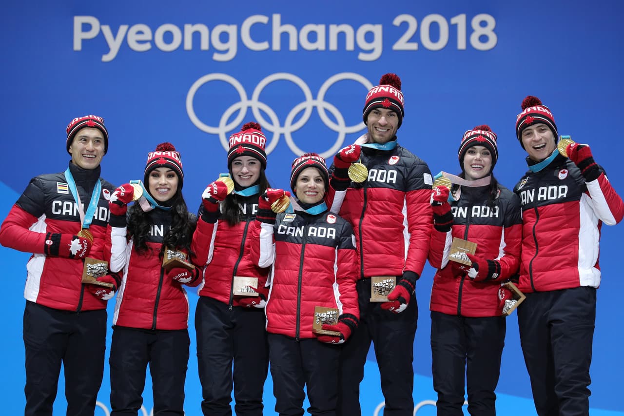 Luego de las diferentes competencias combinadas en el Gangneung Ice Arena, Canadá se subió en lo más alto del podio en Corea del Sur.