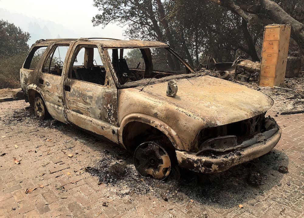 El incendio en California ha arrasado miles de millas cuadradas de bosques, viviendas y vehículos
